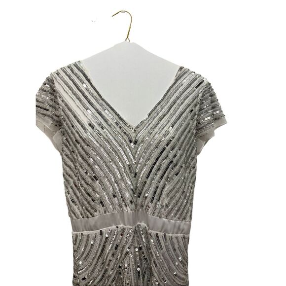 Adrianna Papell Sequins Beaded Floor Length Gown - Picture 6 of 13